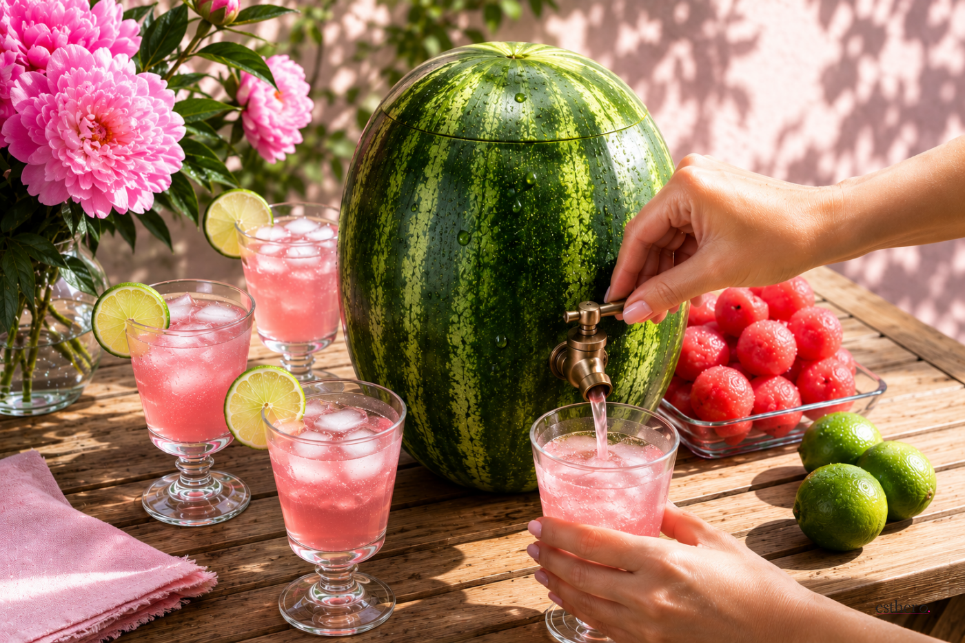 DIY Watermelon Drink Dispenser