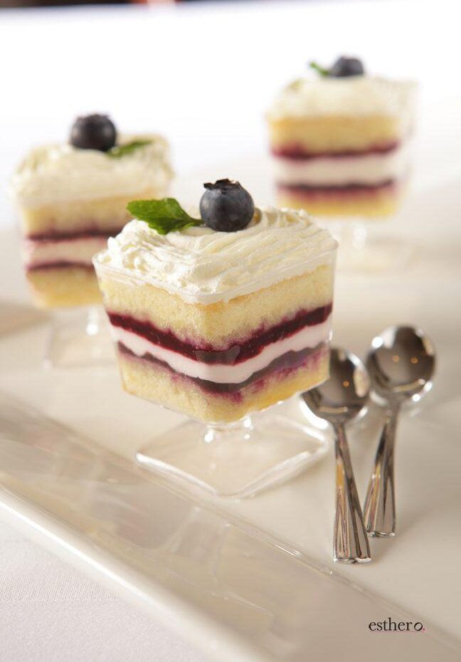 Blueberry Custard Trifle