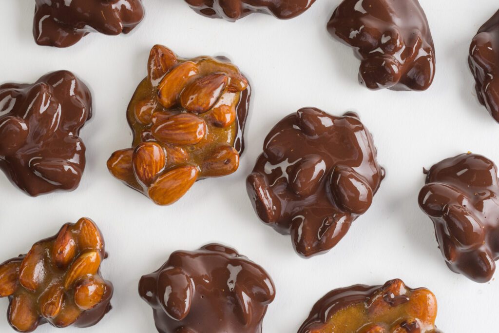 Passover Chocolate Nut Clusters