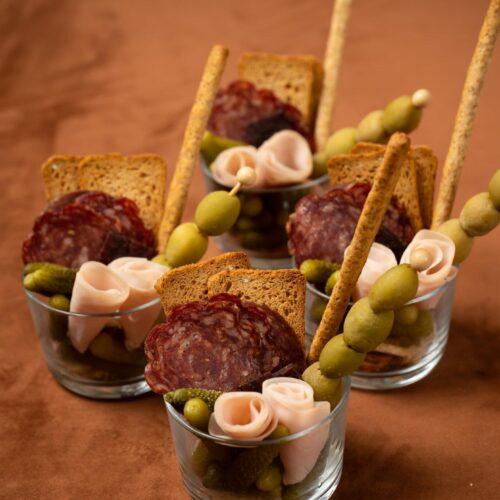charcuterie in a glass