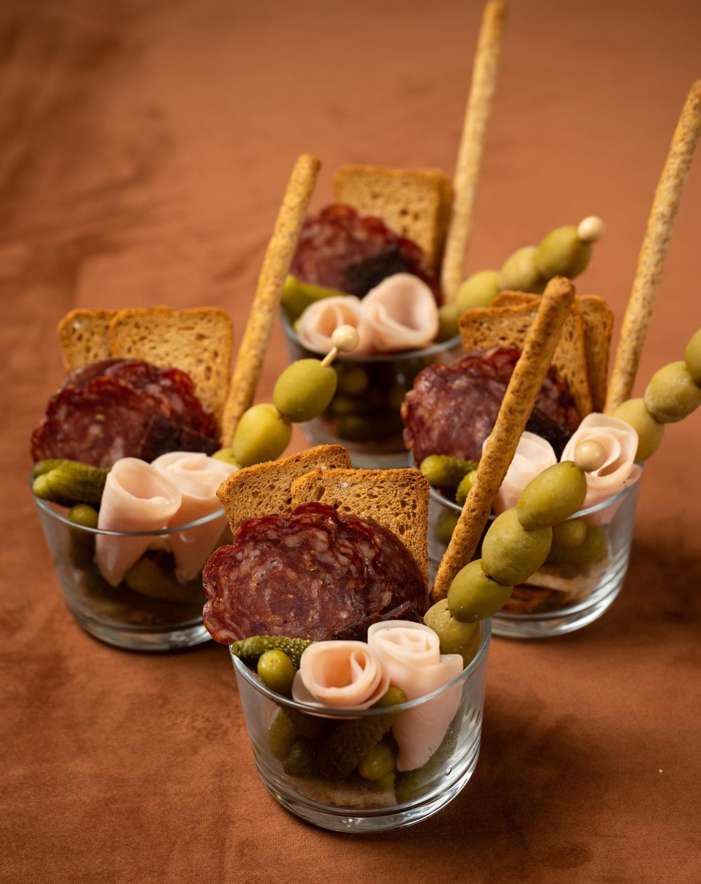 charcuterie in a glass
