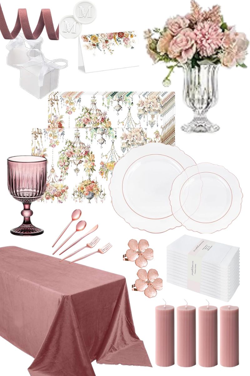 Mauve Tablescape