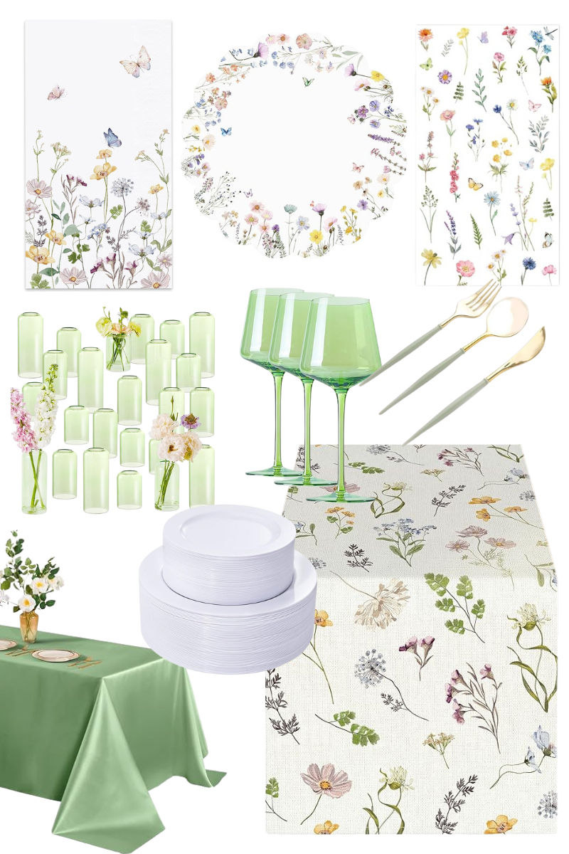floral tablescape