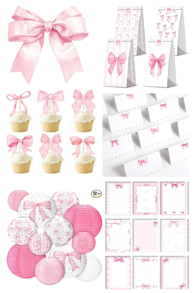 Pink Bow Tablescape