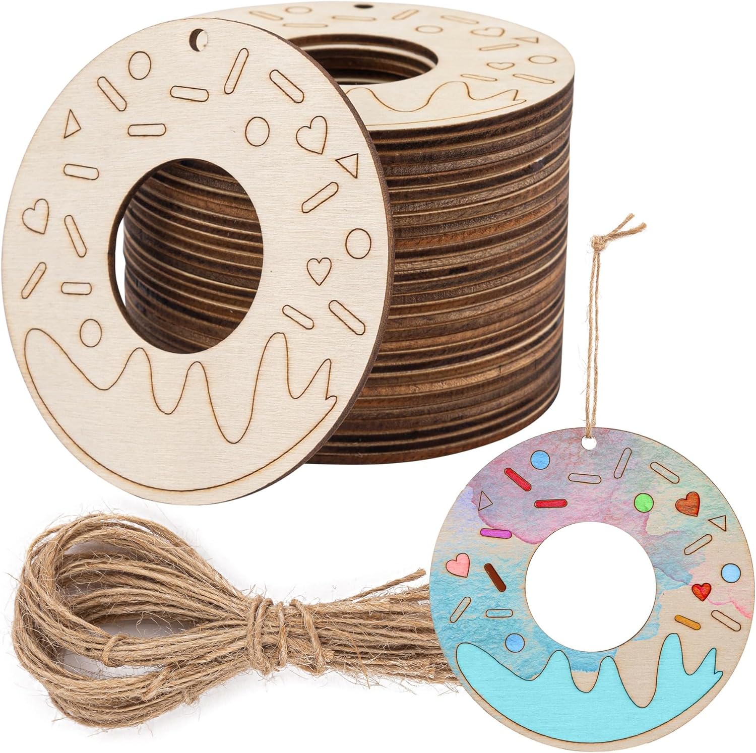 Wood Donut Cutouts