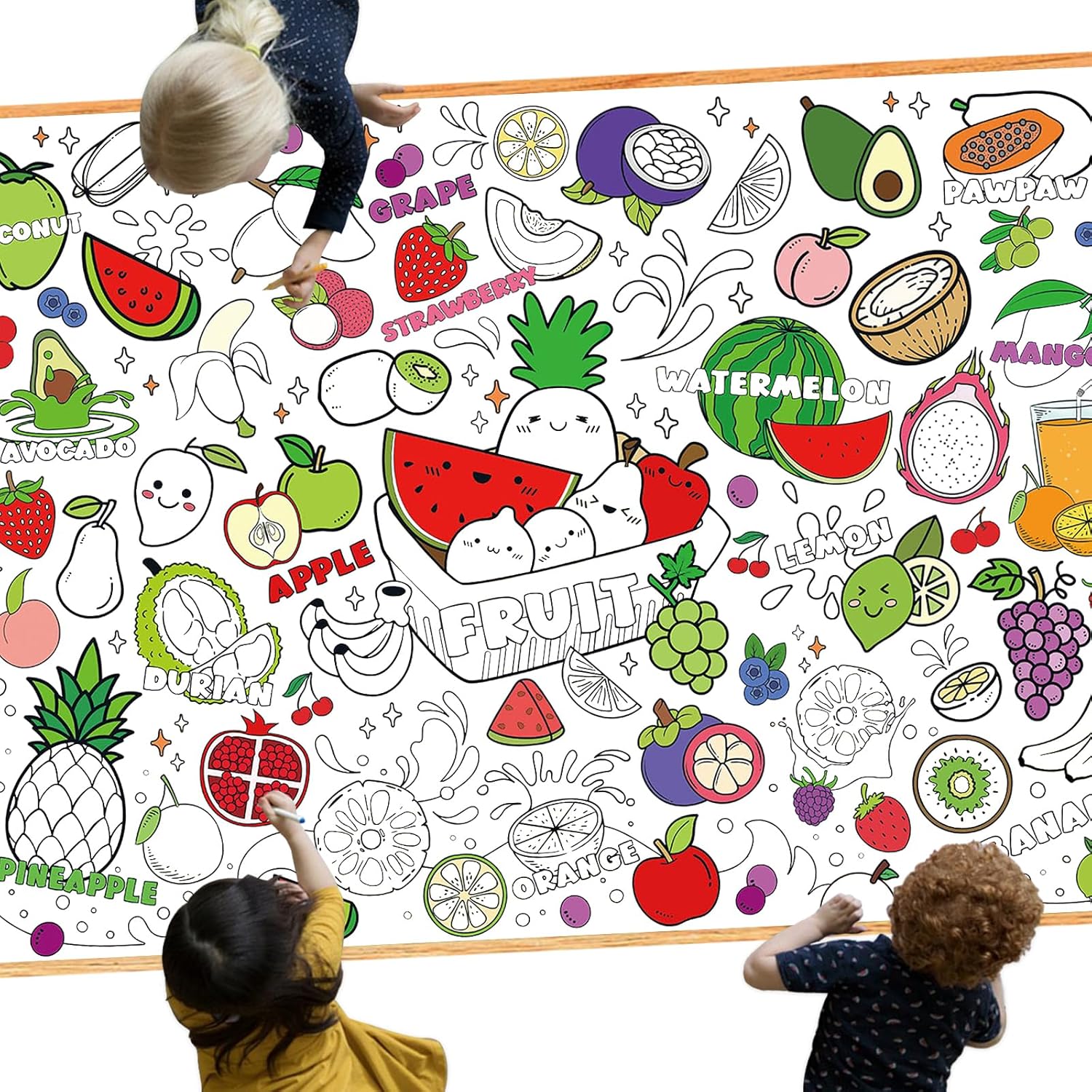 Fruit Coloring Poster