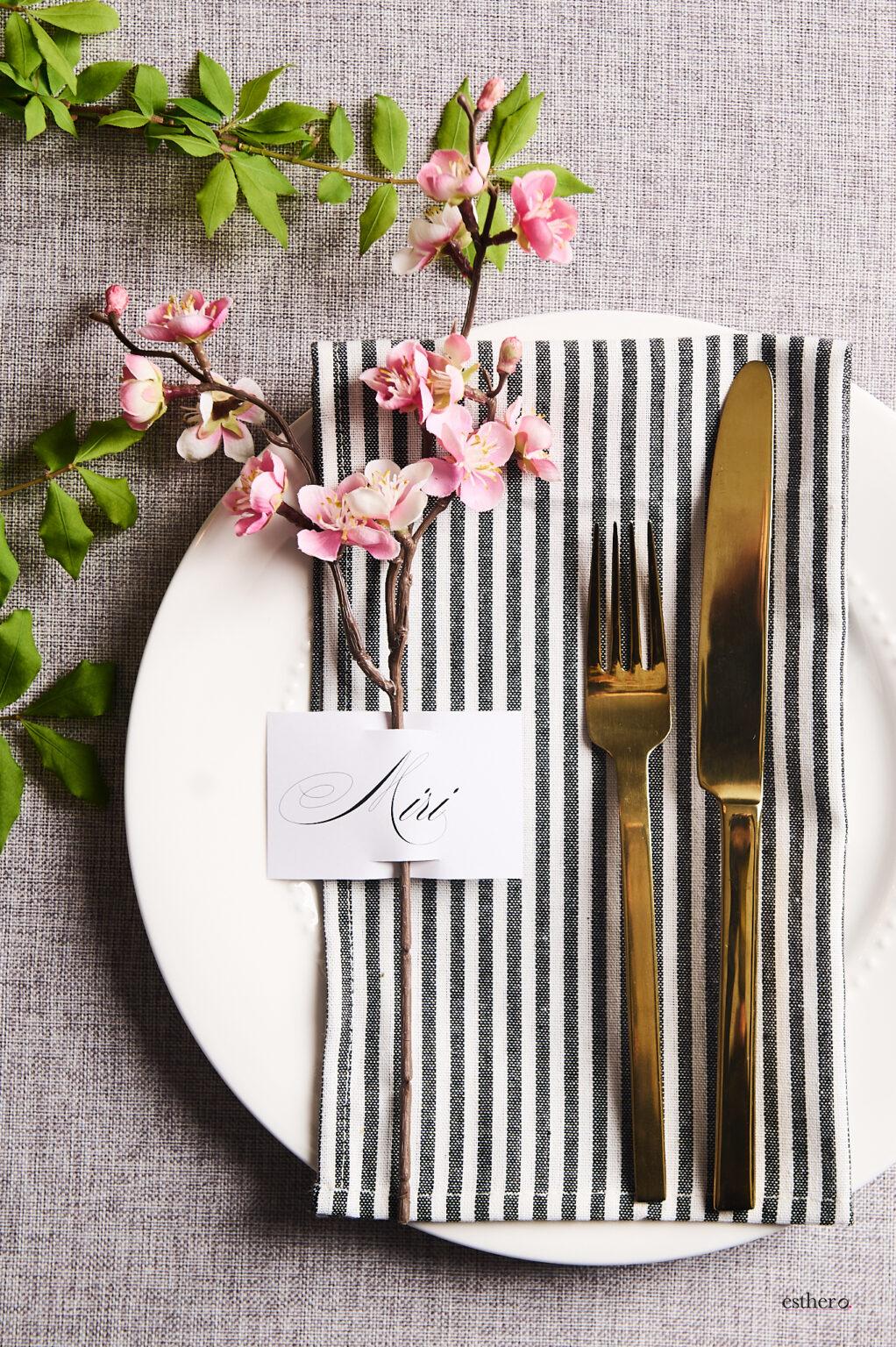 Flower Seating Card