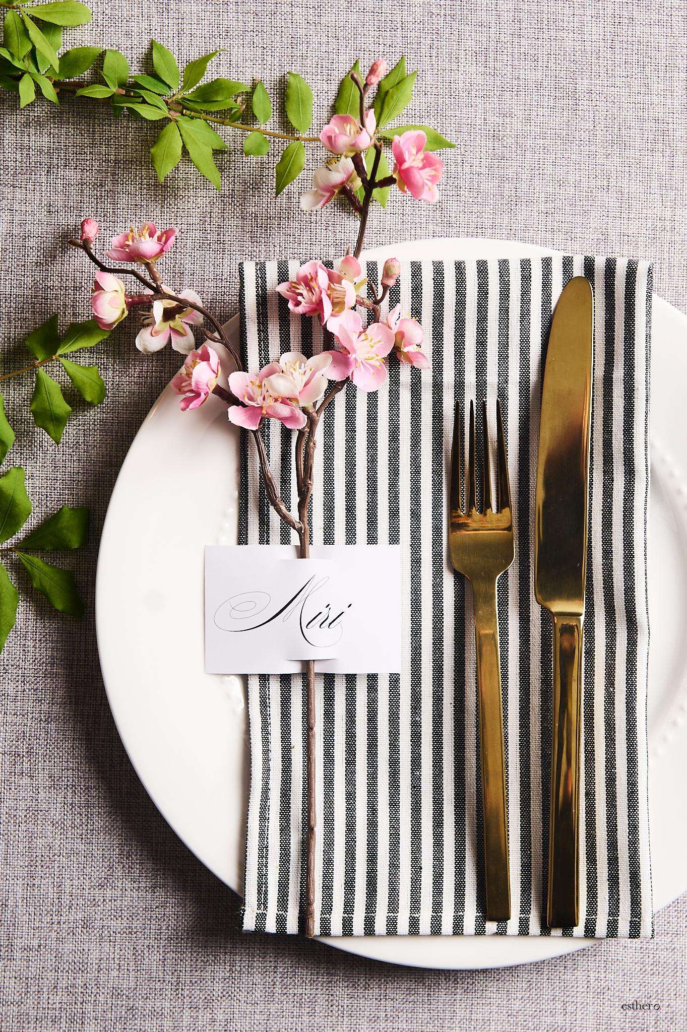 Flower Seating Card