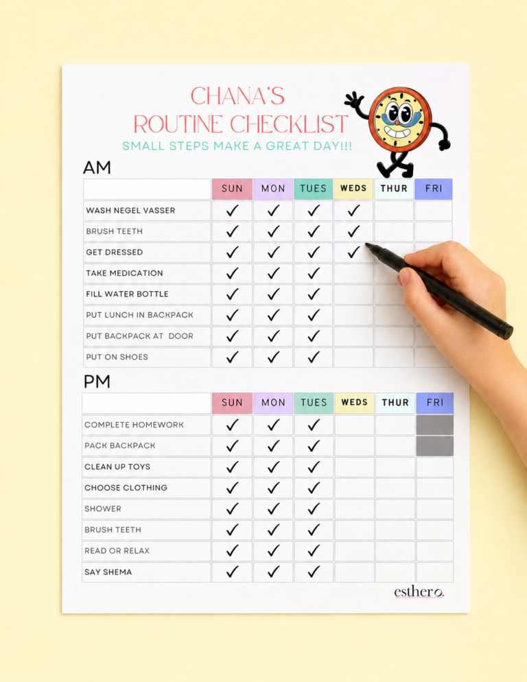 How to Organize a Homework Station + Free Kids’ Routine Chart